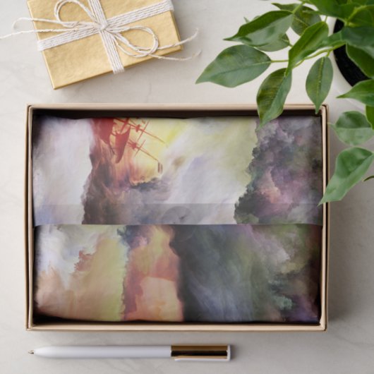 Papier Mousseline Épave de nuages - Papier Tissu (Cadeau)