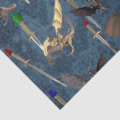 Papier Mousseline Épée et dragon (Détail)