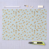 Papier Mousseline Éperche de Parties scintillant en or bleu sirène (Artisanat)