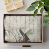 Papier Mousseline Ephemera Bird et Script (Cadeau)