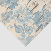 Papier Mousseline Ephemera Blue Paper Series Design 12 (Détail)