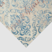 Papier Mousseline Ephemera Blue Paper Series Design 16 (Détail)