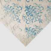 Papier Mousseline Ephemera Blue Paper Series Design 19 (Détail)