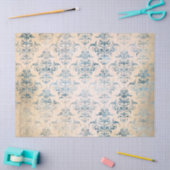 Papier Mousseline Ephemera Blue Paper Series Design 3 (Artisanat)