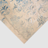 Papier Mousseline Ephemera Blue Paper Series Design 3 (Détail)