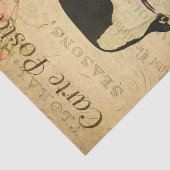 Papier Mousseline Ephemera Carte Postale Française Avocent Bird Deco (Détail)