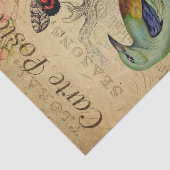 Papier Mousseline Ephemera Carte Postale Française Beurre Découpage  (Détail)