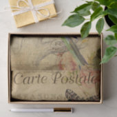 Papier Mousseline Ephemera Carte Postale Française Beurre Découpage  (Cadeau)