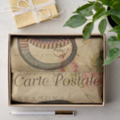 Papier Mousseline Ephemera Carte Postale Française Black Snake Décou (Cadeau)