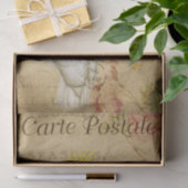 Papier Mousseline Ephemera Carte Postale Française Cockatoo Déchoupa (Cadeau)