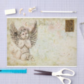 Papier Mousseline Ephemera Carte Postale Française Cute Baby Angle D (Artisanat)
