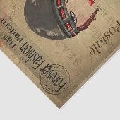 Papier Mousseline Ephemera Carte Postale Française Femmes avec Décou (Détail)