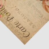 Papier Mousseline Ephemera Carte Postale Française Jolie Filles Déco (Détail)