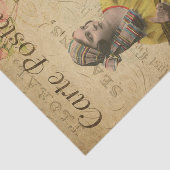 Papier Mousseline Ephemera Carte Postale Française Tzigane Femmes Dé (Détail)