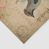 Papier Mousseline Ephemera Carte Postale Française Waxer Déchoupage  (Détail)