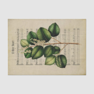 Papier Mousseline Ephemera Christian Chanson O Holy Night Decoupage