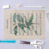 Papier Mousseline Ephemera Christmas Song Jingle Bell Decoupage (Artisanat)