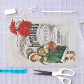 Papier Mousseline Ephemera de Noël Ad mignonne fille Chiot Découpage (Artisanat)