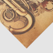 Papier Mousseline Ephemera Découpage Mobilier Scrapbooking Musique (Détail)