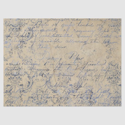Papier Mousseline Ephemera Distour Paper Series Design 6 (Recto)