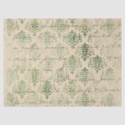 Papier Mousseline Ephemera Distressed Paper Series Design 11 (Recto)