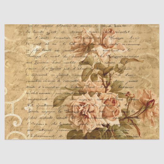 Papier Mousseline Ephemera Distressed Paper Series Design 16 (Recto)