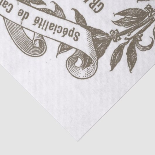 Papier Mousseline Ephemera Épicerie Marché Cuisine Découpage (Détail)