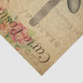 Papier Mousseline Ephemera France Carte Postale Cutlery Set Découpag (Détail)