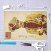 Papier Mousseline Ephemera French Mode Femme Découpage (Artisanat)