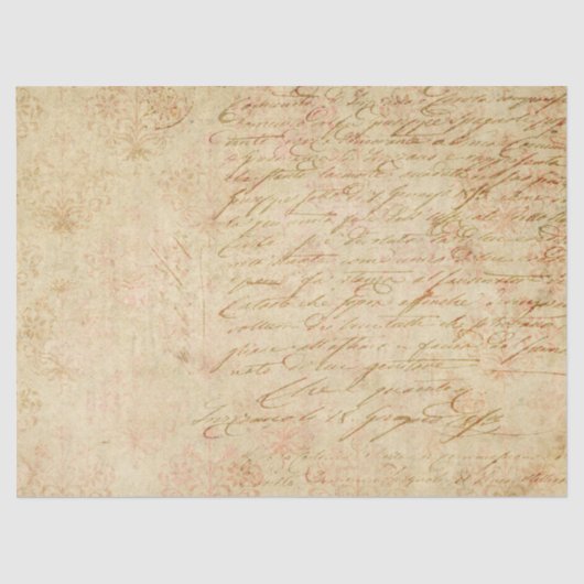 Papier Mousseline Ephemera French Paper Series Design 2 (Recto)