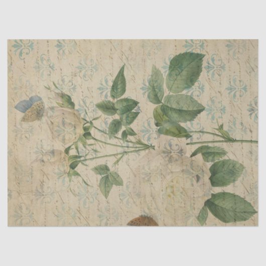 Papier Mousseline Ephemera French Paper Series Design 3 (Recto)