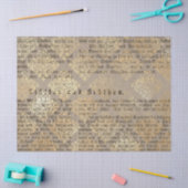 Papier Mousseline Ephemera Gold Paper Series Design 15 (Artisanat)