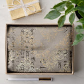 Papier Mousseline Ephemera Gold Paper Series Design 15 (Cadeau)