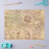 Papier Mousseline Ephemera Gold Paper Series Design 16 (Artisanat)