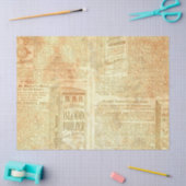 Papier Mousseline Ephemera Gold Paper Series Design 18 (Artisanat)