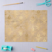 Papier Mousseline Ephemera Gold Paper Series Design 19 (Artisanat)