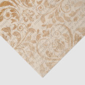 Papier Mousseline Ephemera Gold Paper Series Design 5 (Détail)