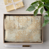 Papier Mousseline Ephemera Gold Paper Series Design 6 (Cadeau)