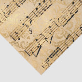 Papier Mousseline Ephemera Gold Paper Series Design 9 (Détail)