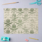 Papier Mousseline Ephemera Green Paper Series Design 1 (Artisanat)