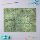 Papier Mousseline Ephemera Green Paper Series Design 2 (Artisanat)