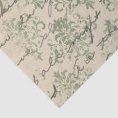 Papier Mousseline Ephemera Green Paper Series Design 24 (Détail)