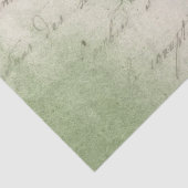 Papier Mousseline Ephemera Green Paper Series Design 3 (Détail)