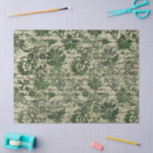 Papier Mousseline Ephemera Green Paper Series Design 6 (Artisanat)