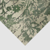 Papier Mousseline Ephemera Green Paper Series Design 6 (Détail)