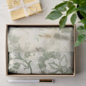 Papier Mousseline Ephemera Green Paper Series Design 8 (Cadeau)