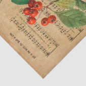 Papier Mousseline Ephemera Holly Le Seigneur est venu Découpage (Détail)