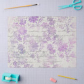 Papier Mousseline Ephemera Lavendar Paper Series Design 2 (Artisanat)