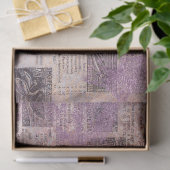 Papier Mousseline Ephemera Lavendar Papier Series Design 15 (Cadeau)