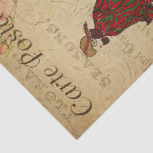 Papier Mousseline Ephemera Mère Et Fille Marcher Découpage (Détail)